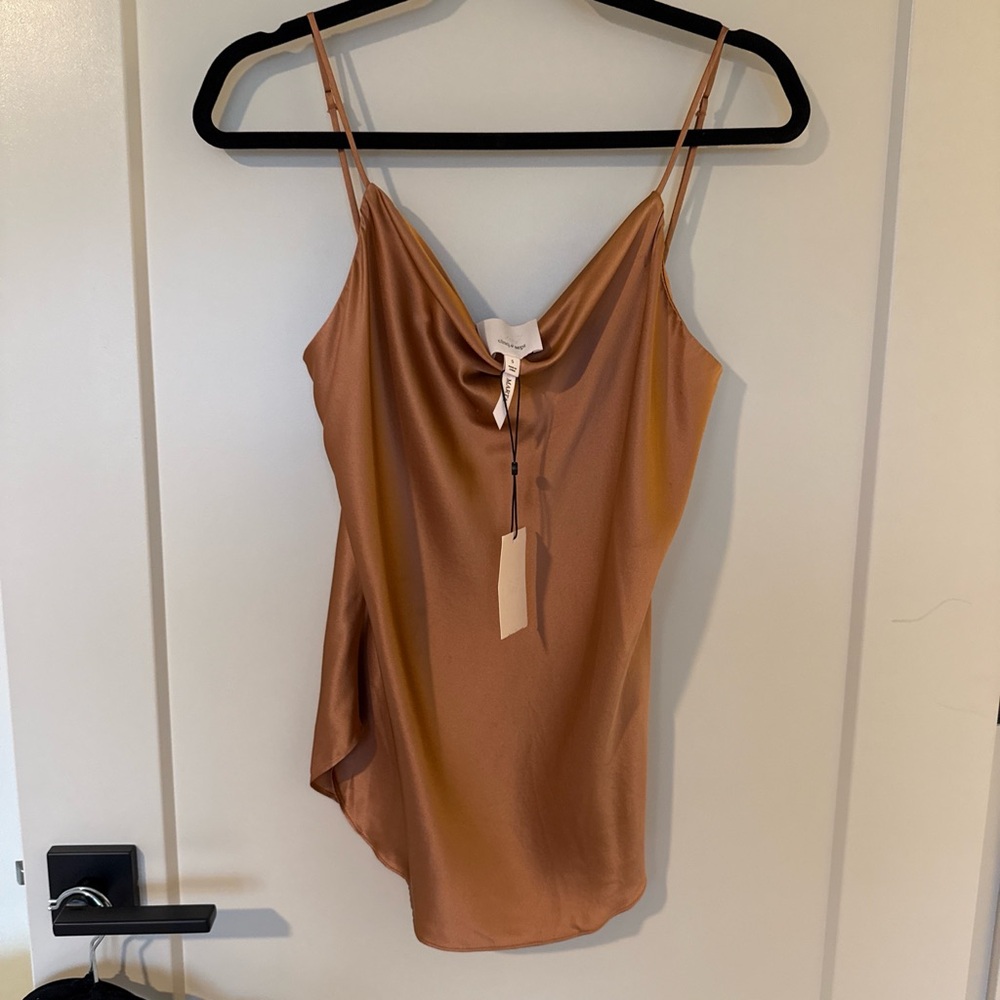 Cinq a sept silk rust Women's Top